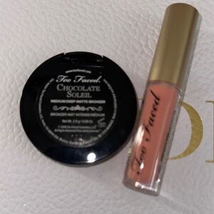 Too Faced Chocolate Soleil Bronzer and Lip Gloss Set